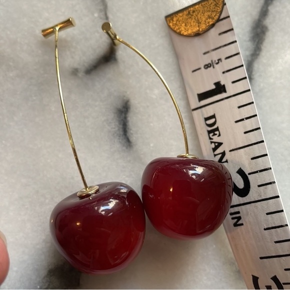Anthropologie Cherry Red Earrings - Picture 9 of 12